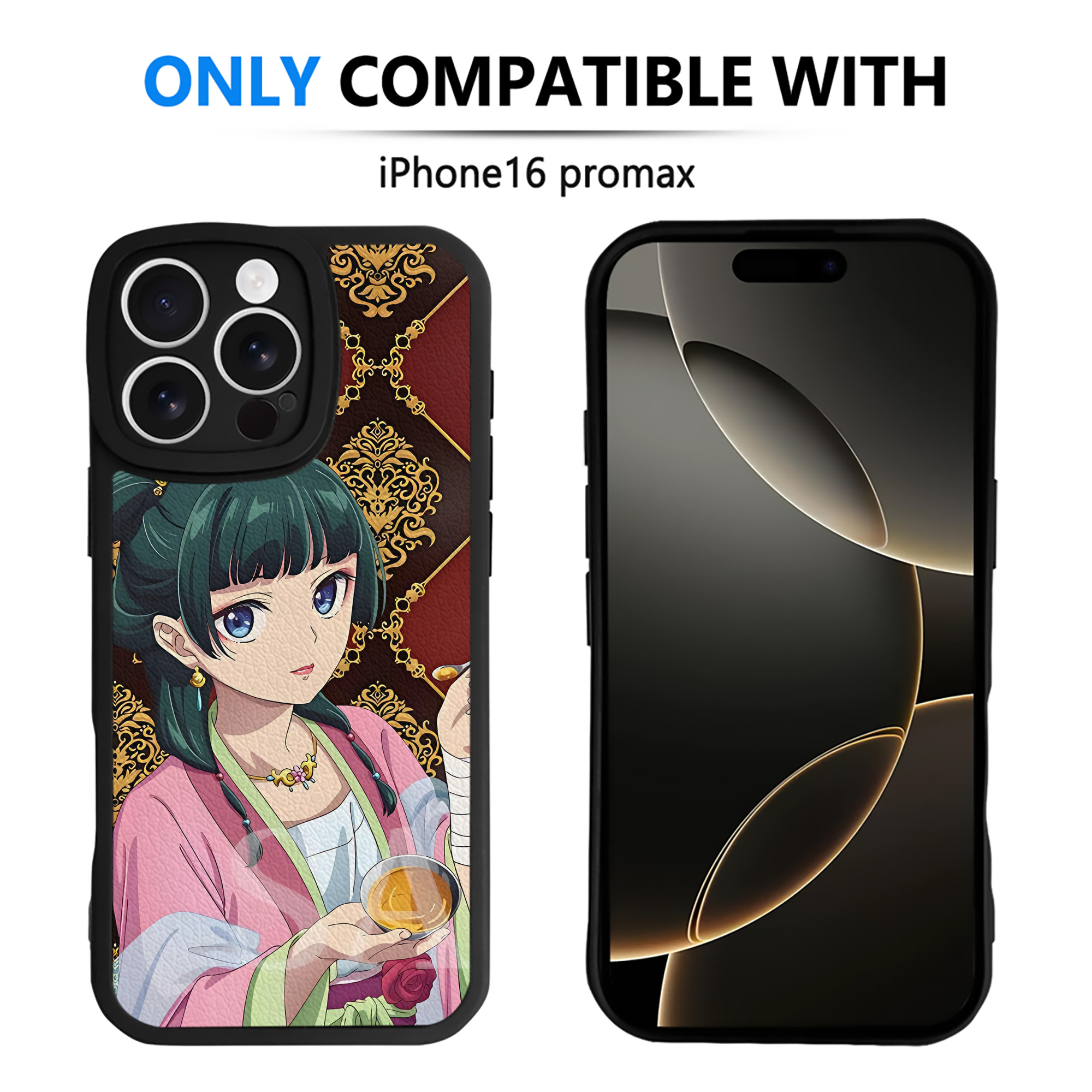 薬屋のひとりごと The Apothecary Diaries 【iPhone 16シリーズ対応】シリコンスマホケース（レザー調） 材質：シリコン